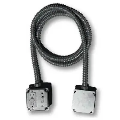 ESP HVACSC-1 HVAC Service Center Pre-Wired Whip, Witch Switch to the Circuit, Tamper Proof GFCI Plug, 8' Whip * CLEARANCE *