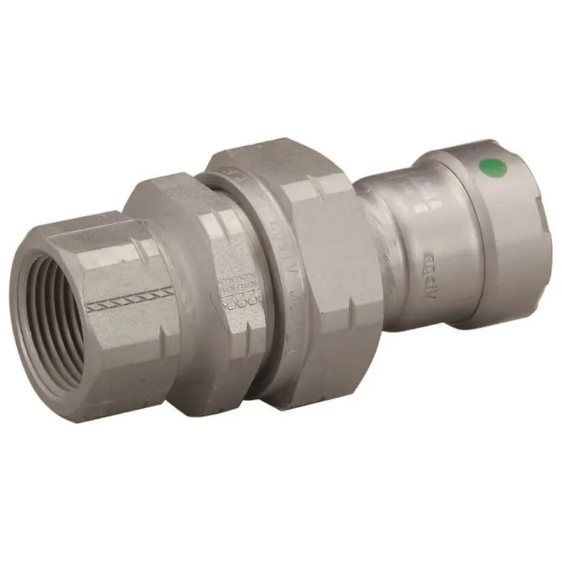 VIEGA 25670 MegaPress Union Carbon Steel Press Connection Female Pipe Thread With Smart Connect 1 1/2 P x 1 1/2 FPT * CLEARANCE *