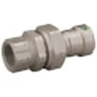 VIEGA 25650 MegaPress Union, Carbon Steel, Press Connection, Female Pipe Thread, With Smart Connect, For Water Applications Only, 1/2 P x 1/2 FPT * CLEARANCE *