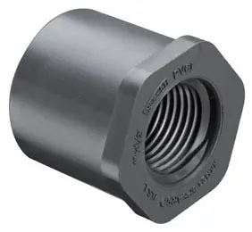 SPEARS 838-072 PVC Schedule 80 Flush Style Reducer Bushing, Spigot x FPT, 1/2 x 1/4 * CLEARANCE *