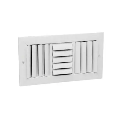 HART & COOLEY 575915 Four-Way-800 Series Curve-Blade Steel White Four-Way With Opposed Blade Damper 10 x 10 * CLEARANCE *