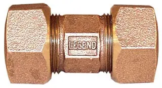 LEGEND 313-160NL T-4351NL Series Bronze Water Service Union Lead-Free Tube Compression CTS x Tube Compression CTS 1 x 3/4 * CLEARANCE *