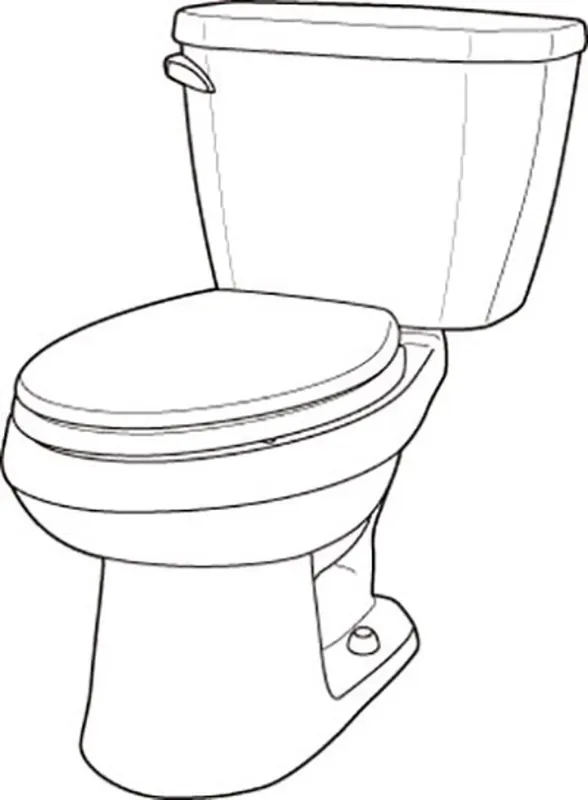 GERBER 21-562-20 Viper Toilet Bowl Elongated Jamaican Beige * CLEARANCE *