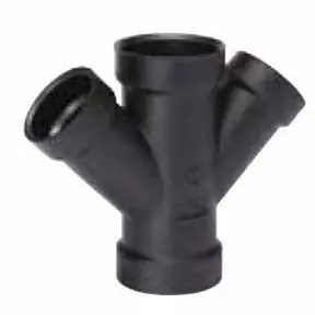 Mueller A612(02844) ABS Wye, Reducing, Double, All Hub, 3 x 3 x 2 x 2 * CLEARANCE *
