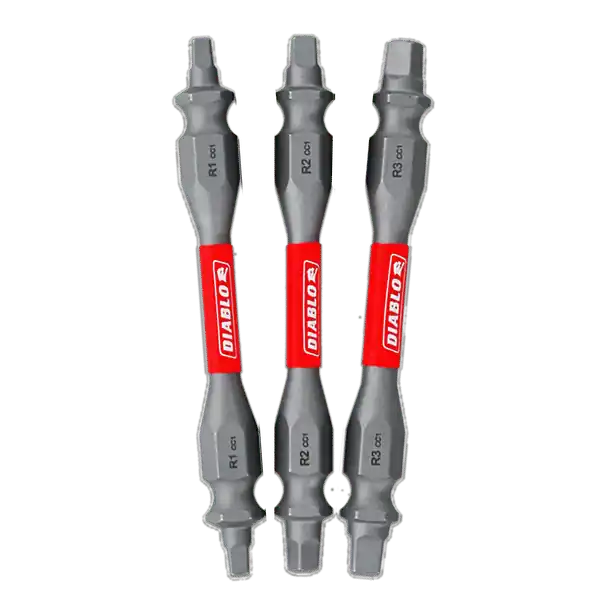 Freud (Diablo) DDESQV25-S3 Double-Ended Square Drive Bit Assorted Pack (Includes #1, #2 and #3) * CLEARANCE *
