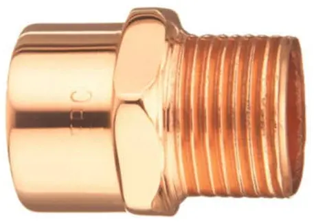 Elkhart 104R(10030360) 104R Series Wrot Copper Male Reducing Adapter C x M 1-1/4 x 1 * Clearance *