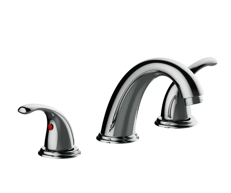 MATCO NORCA P4L-480CF Two Handle 8 Widespread Lavatory Faucet with Metal Lever Handles and Push Pop-Up Drain * CLEARANCE *