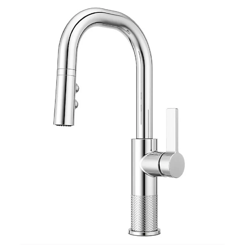 PFISTER GT572-MTC Montay One Handle Pull-Down High-Arc Bar/Prep Kitchen Faucet With Auto-Align and MagnePfit 3 Function Spray Head 1.8 GPM * CLEARANCE *