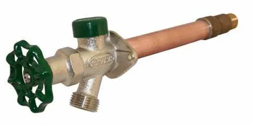 PRIER C-144D-08 C-144 Series Freezeless Wall Hydrant Anti-siphon Aluminum Vacuum breaker With EPDM Backflow Preventer and Backflow Check Valve 8 Length 1/2 MPT x 1/2 SWT * CLEARANCE *