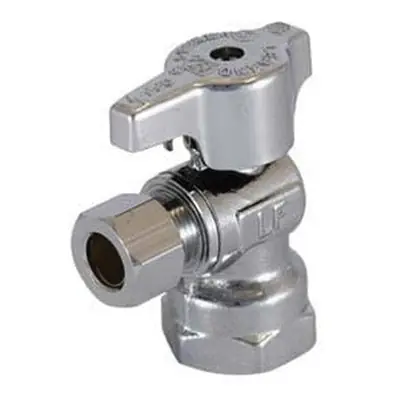 LEGEND 114-602NL T-596NL Series Chrome Plated Quarter-Turn Angle Supply Stop Valve, Lead-Free, FNPT x OD, 3/8 x 3/8 * CLEARANCE *