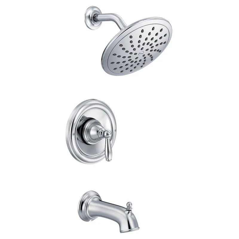 MOEN T2253EP Brantford Posi-Temp One-Handle Tub / Shower Faucet Trim, Large Shower Head, With Lever, Chrome * CLEARANCE *