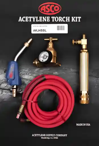Acetylene Supply Company AKJ4SSL Acetylene Torch Kit Self Lighting #3 Tip * CLEARANCE *
