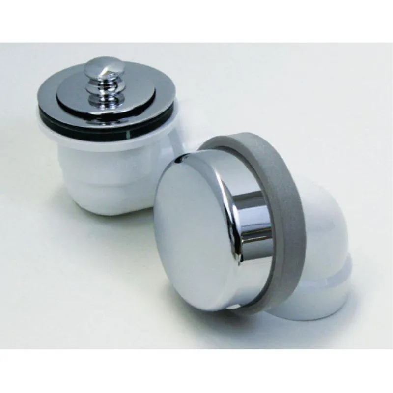 WATCO 901-PP-ABS-CP Innovator 901 Series ABS Sch 40 Bath Waste Half Kit with Push Pull Bathtub Stopper, Chrome Plated * CLEARANCE *