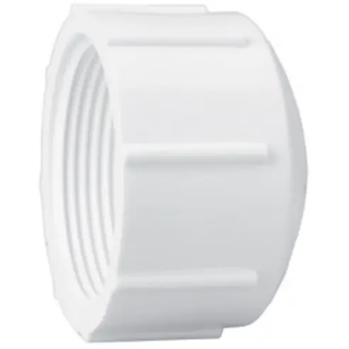 CHARLOTTE 448-012 PVC (Schedule 40) 2117 Series Cap, FPT, 1-1/4 * CLEARANCE *