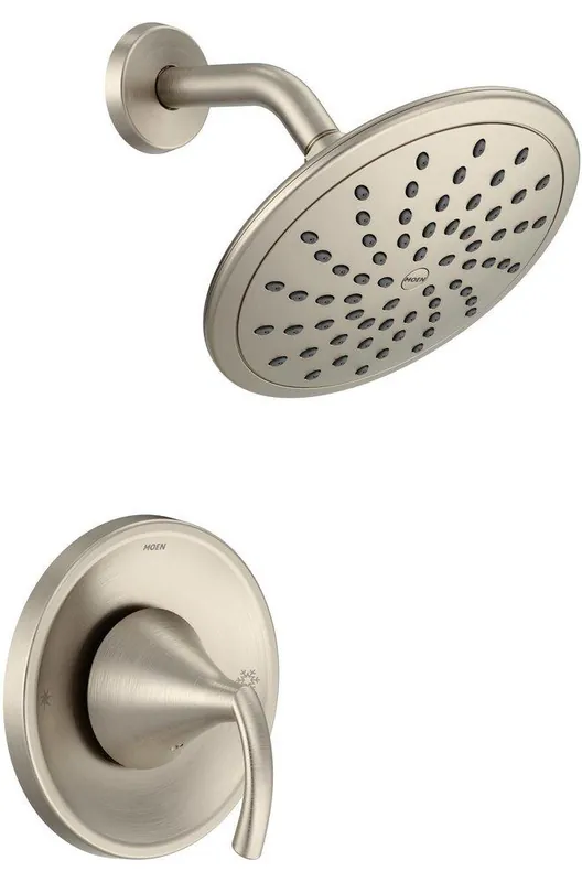 MOEN T2842EPBN Glyde Posi-Temp One-Handle Shower Faucet Trim With 8 Showerhead Brushed Nickel * CLEARANCE *