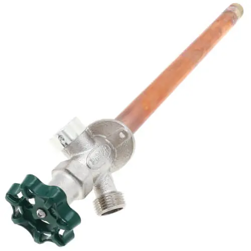PRIER C-144D12 C-144 Series Freezeless Wall Hydrant Anti-siphon Aluminum Vacuum breaker With EPDM Backflow Preventer and Backflow Check Valve 12 Length 1/2 MPT x 1/2 SWT * CLEARANCE *