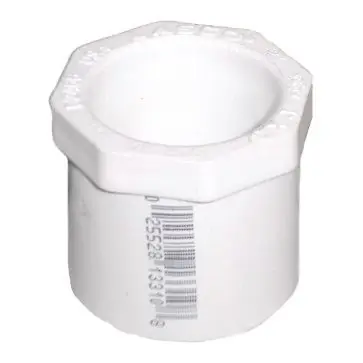 Mueller 437-166 PVC (Schedule 40) 2107 Series Reducer Bushing Flush Style SPG x S 1-1/4 x 1/2 * CLEARANCE *