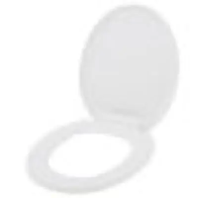 JONES STEPHENS C1606S-00 Closed Front EZ Close Premium Plastic Toilet Seat With Cover Round White