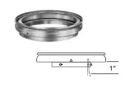 SELKIRK 104306(4RV-I6) RV Series Bvent Gas Vent Low Profile Increaser, Double Wall, 4 x 6 * CLEARANCE *