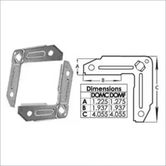 Durodyne 21255(DOMF) TDF Corner 250 Per Box * CLEARANCE *