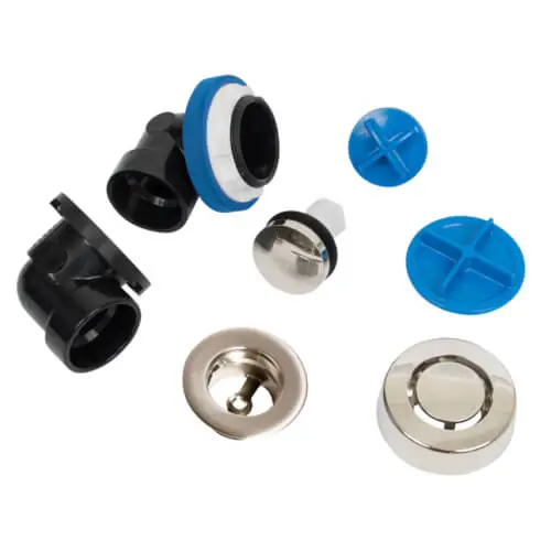OATEY A9950BNPS True Blue ABS Bath Waste Half Kit With Touch Toe Stopper Test Kit Brushed Nickel * CLEARANCE *