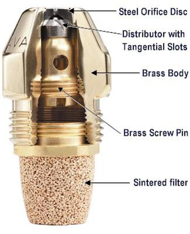 Delavan .65-70A Oil Burner Nozzle, Hollow Cone, Type A, .65 GPH, 70 Degrees * CLEARANCE *