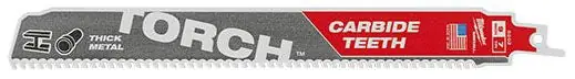 MILWAUKEE 48-00-5202 SAWZALL TORCH Carbide Blade 7 TPI 9 Length 1-Pack * CLEARANCE *