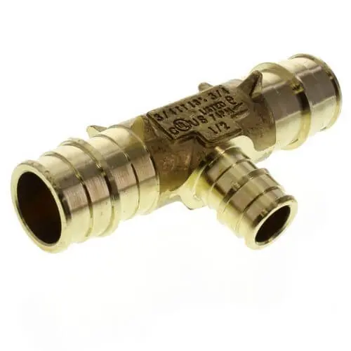 Uponor LF4701150 ProPEX Lead-Free Brass Reducing Tee 1 x 1 x 1/2