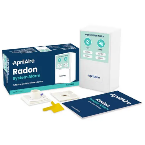 APRILAIRE ARNALM Radon System Alarm, 2 - 6 Pipe or Wall Mount, Battery-Operated, Utilizes Piezoresistive Pressure Sensor Technology * CLEARANCE *