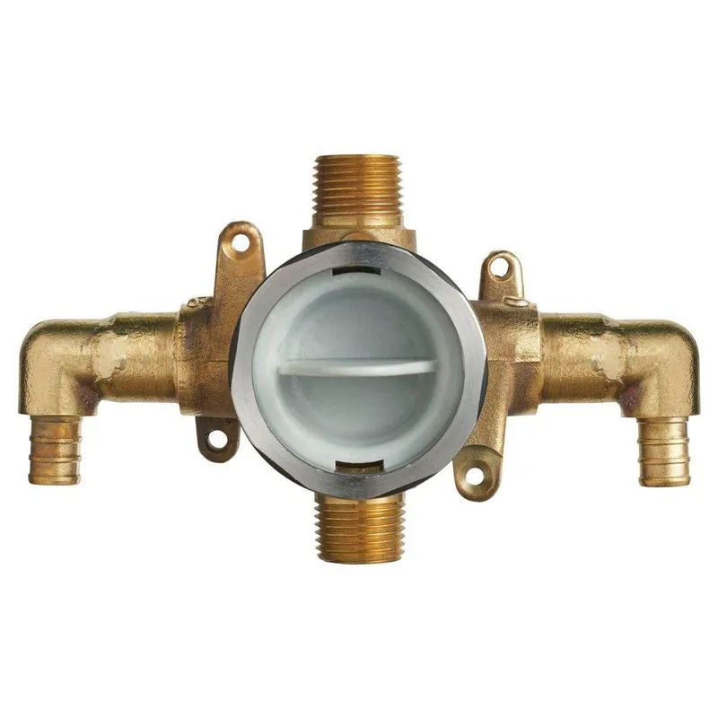 American Standard RU107E Flash Shower Rough-in Valve With 1/2 PEX Crimp Elbow Inlets Universal Outlets For Crimp Ring System * CLEARANCE *