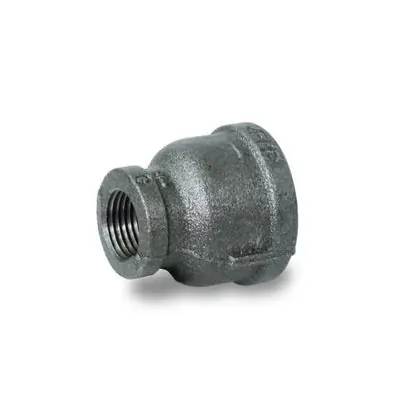 Everflow BMRC3004 Black Malleable Iron Reducing Coupling 3 x 2