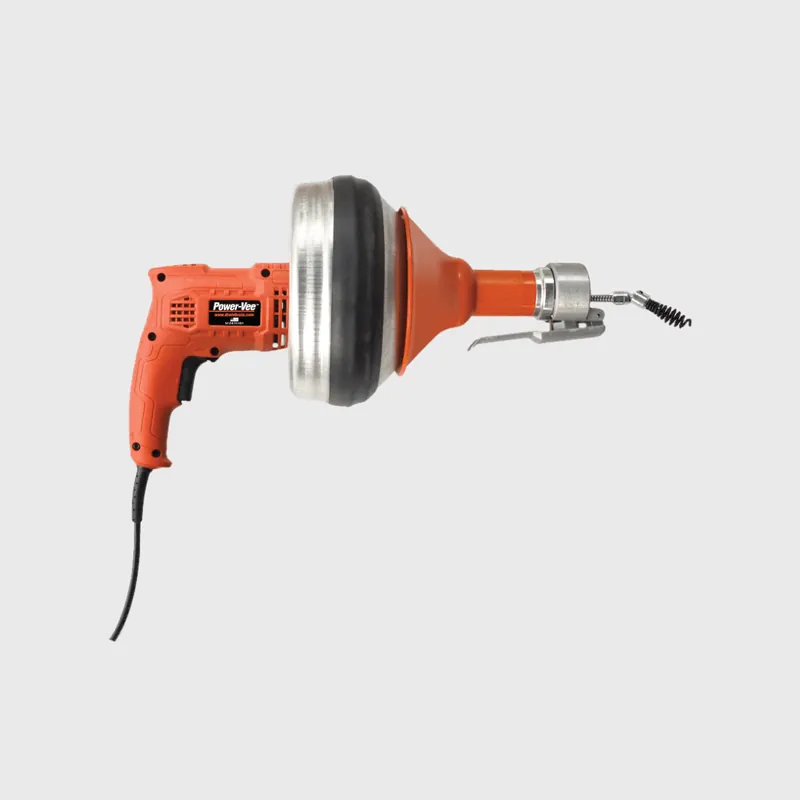 GENERAL WIRE PV-A-WC Power-Vee Power Drain Cleaner With Slide-Action Chuck Carrying Case Cutter Set HECS Extra Cartridge and Flexicore Cables For Clearing Small Lines * CLEARANCE *