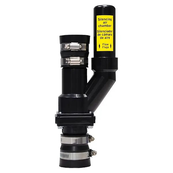 GLENTRONICS CCV1 The Original Klunkless Check Valve With Silencing Air Chamber and 1-1/2 / 1-1/4 Rubber Unions * CLEARANCE *