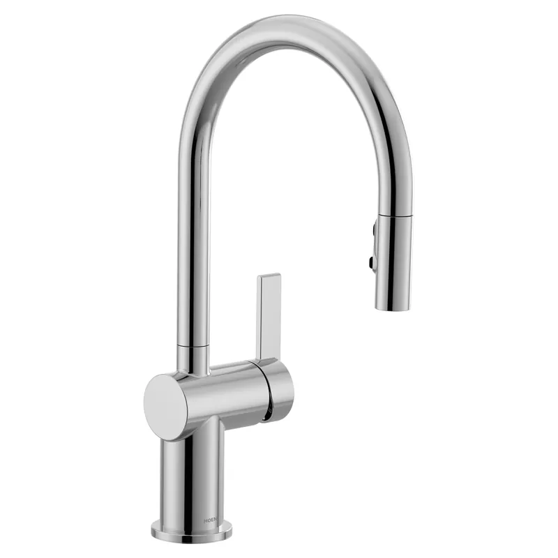 MOEN 7622 Cia One-Handle High Arc Pulldown Kitchen Faucet with Power Boost and Power Clean Technology * CLEARANCE *