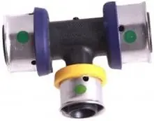 VIEGA 49535 PureFlow PEX Press Polymer Tee With Smart Connect P x P x P 1 x 1/2 x 1 * CLEARANCE *