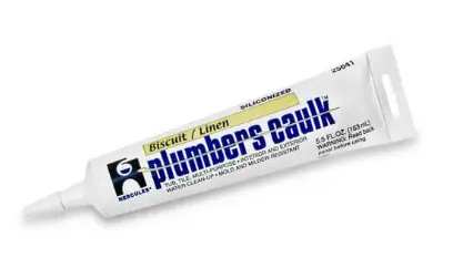 OATEY 25641 Plumbers Caulk Biscuit / Linen 5.5 fl oz. Tube * CLEARANCE *