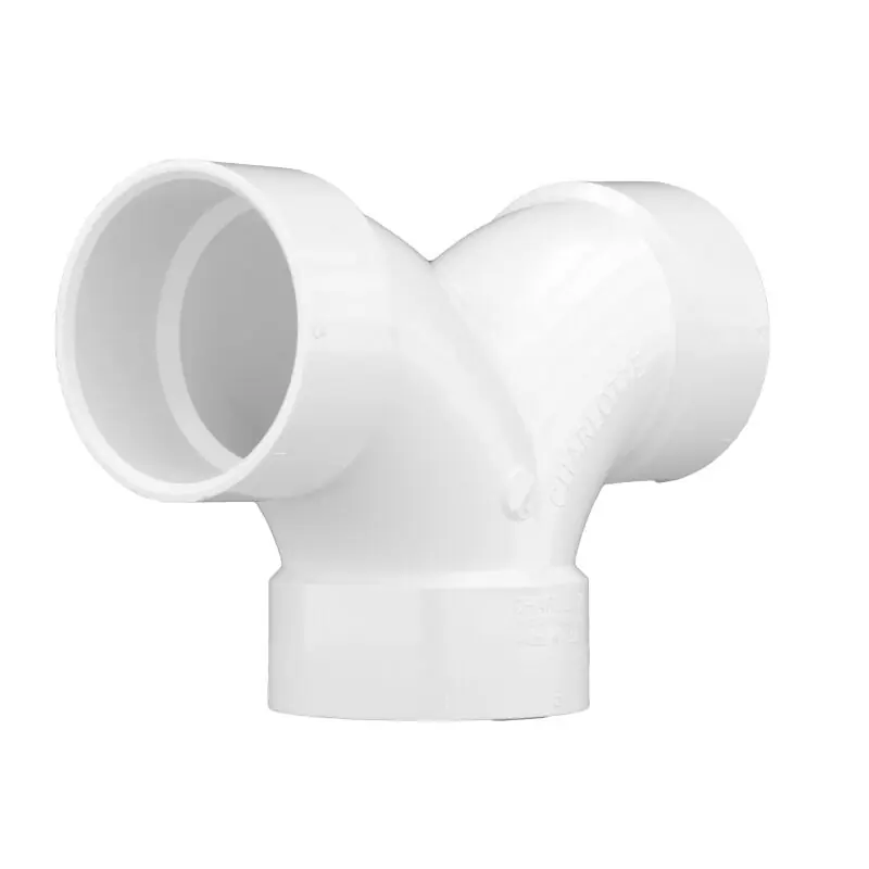 CHARLOTTE 03429(PVC327) PVC-DWV Double 1/4 Bend, All Hub, 3 * CLEARANCE *