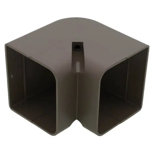 DIVERSITECH 230-EB3B SpeediChannel Lineset Cover Elbow, 3, 90 Degrees, Brown