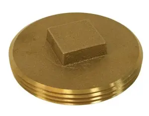 EVERFLOW COPR800 Brass Raised Head Clean Out Plug 8 * CLEARANCE *