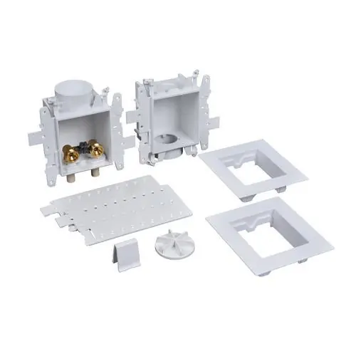 OATEY 37602 Moda Two-Valve Washing Machine Outlet Box With Valve Box & Drain Box Less Hammer CPVC * CLEARANCE *