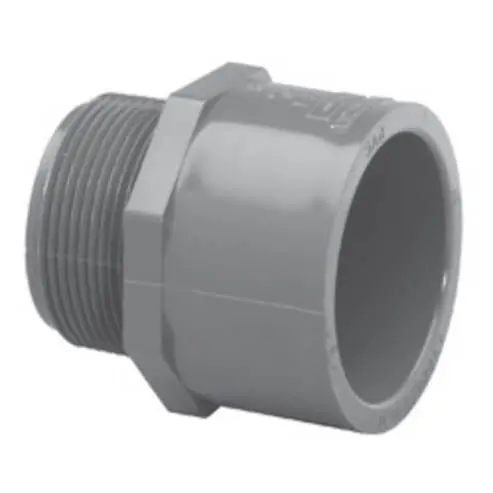 CHARLOTTE 836-040 PVC (Schedule 80) 8109 Series Adapter, Male, S x MPT, 4