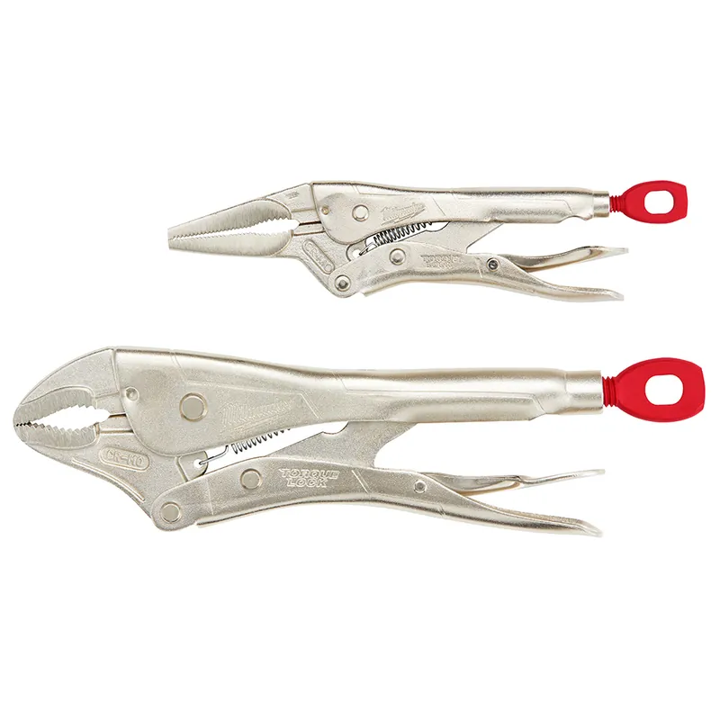 MILWAUKEE 48-22-3602 TORQUE LOCK Locking Pliers Set With 10 Curved Jaw and 6 Long Nose 2 Pieces * CLEARANCE *
