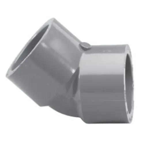 Charlotte 817-012 PVC Schedule 80 8309 Series Elbow 45 Degrees S x S 1-1/4 * CLEARANCE *