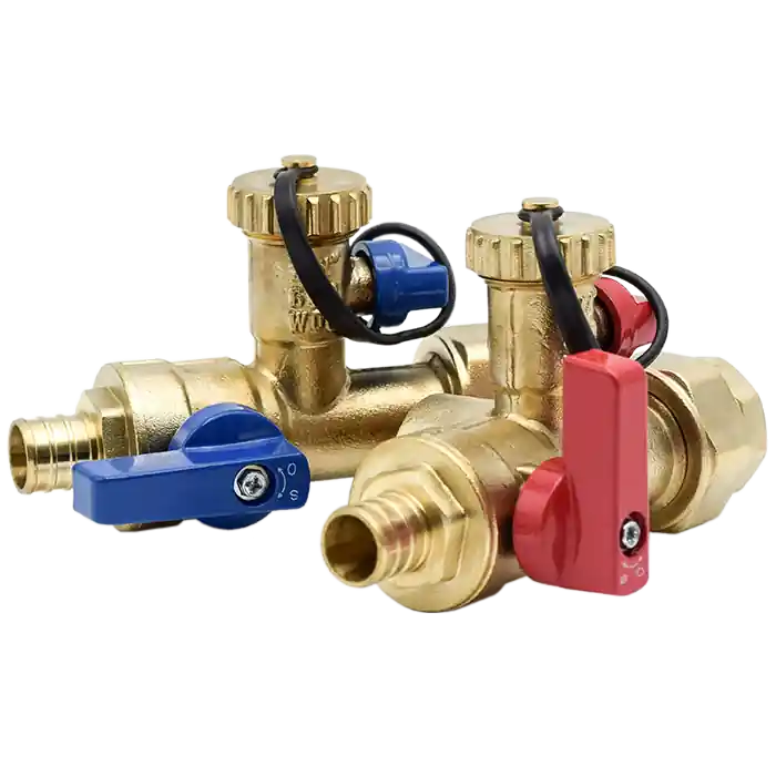 LEGEND 101-250NL Tankless Water Heater Ball Valve Kit Lead-Free Brass with Hot & Cold Isolation Valves FNPT Union x F1807 PEX 1 * CLEARANCE *
