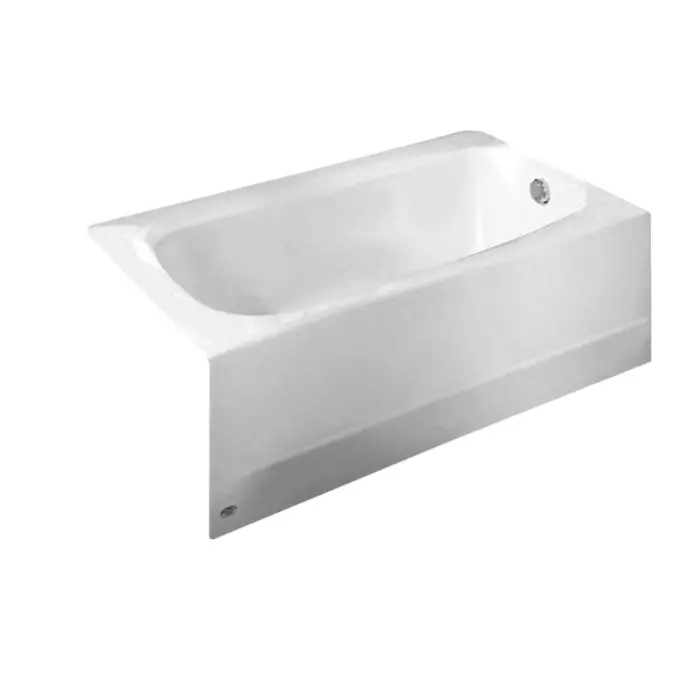 AMERICAN STANDARD 2461002 Cambridge Americast Integral Apron-Front Bathtub With Grab Bar Drilling 60 x 32 Right Hand Drain Outlet * CLEARANCE *