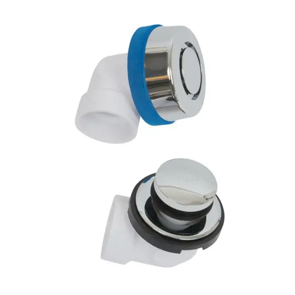OATEY P9950CP True Blue PVC Bath Waste Half Kit With Touch-Toe Stopper And Test Kit Chrome * CLEARANCE *