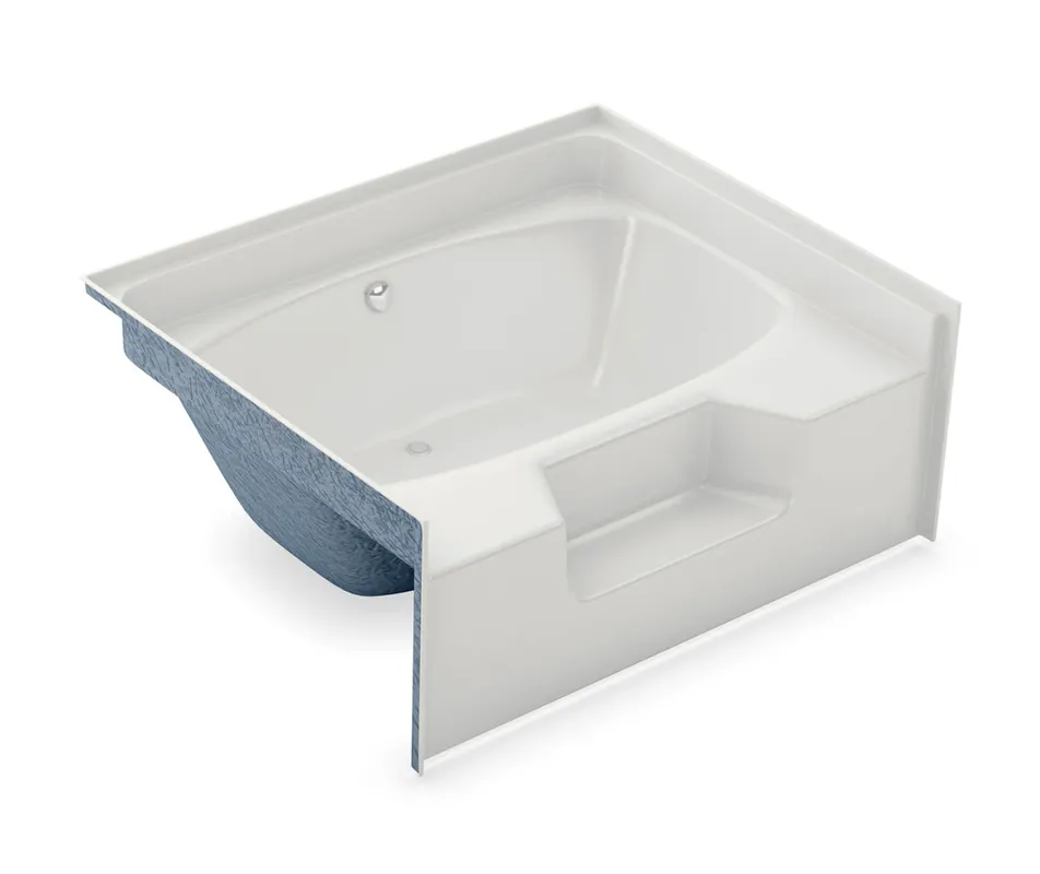 AKER 141083-058-002-070 GT-60HMS Series Alcove Whirlpool Bathtub with Homestead Whirlpool System and L-Hand Pump * CLEARANCE *