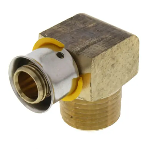 VIEGA 92520 PEX Press Bronze Elbow, Male, Lead-Free, Press x MPT, 1/2 x 1/2 * CLEARANCE *