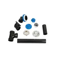 OATEY A9850CP True Blue ABS Bath Waste Full Kit With Touch Toe Stopper & Test Kit Chrome * CLEARANCE *