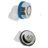 Oatey P9960CP True Blue PVC Bath Waste Half Kit With Uni-Lift Stopper & Test Kit Chrome * CLEARANCE *